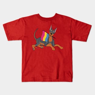 Pride Doggos Alternates: Pansexual Doberman Pinscher Kids T-Shirt